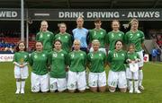 22 April 2006; The Republic of Ireland Women's team. World Cup Qualifier, Republic of Ireland v Switzerland, Richmond Park, Dublin. Picture credit: Ray Lohan / SPORTSFILE