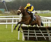 25 April 2006; Iktitaf, with Ruby Walsh up, clears the last on their way to winning the VC Bet Champion Novice Hurdle. Punchestown Racecourse, Co. Kildare. Picture credit: Pat Murphy / SPORTSFILE