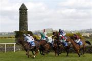 27 April 2006; The runners and riders race clear of the fourth during the Blue Square Chase. Punchestown Racecourse, Co. Kildare. Picture credit: Brian Lawless / SPORTSFILE