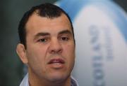 5 April 2006; Leinster head coach Michael Cheika speaking during a Leinster Rugby press conference ahead of their game against the Ospreys this weekend. RDS, Dublin. Picture credit: David Levingstone / SPORTSFILE