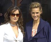 28 April 2006; Models Andrea Roche, left, and Yasmin Le Bon before the days racing. Punchestown Racecourse, Co. Kildare. Picture credit: Pat Murphy / SPORTSFILE