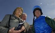 28 April 2006; Trainer of Macs Joy Jessica Harrington with Jockey, Barry Geraghty after winning the ACCBank Champion Hurdle. Punchestown Racecourse, Co. Kildare. Picture credit: Matt Browne / SPORTSFILE