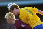 28 April 2006; Steven Paisley, Longford Town, in action against, Glen Fitzpatrick, Drogheda United. eircom League, Premier Division, Drogheda United v Longford Town, United Park, Drogheda, Co. Louth. Picture credit: Brian Lawless / SPORTSFILE
