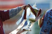 28 April 2006; The Setanta Cup is paraded by two young Drogheda United fans before the game. eircom League, Premier Division, Drogheda United v Longford Town, United Park, Drogheda, Co. Louth. Picture credit: Brian Lawless / SPORTSFILE
