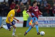 28 April 2006; Stephen Bradley, Drogheda United, in action against, Sean Prunty, Longford Town. eircom League, Premier Division, Drogheda United v Longford Town, United Park, Drogheda, Co. Louth. Picture credit: Brian Lawless / SPORTSFILE
