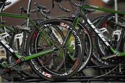 25 May 2014; A general view of a bike before Stage 8 of the 2014 An Post Rás. Newbridge - Skerries. Picture credit: Ramsey Cardy / SPORTSFILE