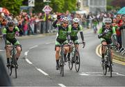 18 May 2014; The An Post Chain Reaction team before Stage 1 of the 2014 An Post Rás. Dunboyne - Roscommon. Picture credit: Ramsey Cardy / SPORTSFILE