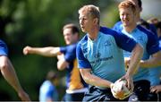 27 May 2014; Leinster's Leo Cullen in action during squad training ahead of their Celtic League 2013/14 Grand Final against Glasgow Warriors on Saturday. Leinster Rugby Squad Training, Rosemount, UCD, Belfield, Dublin. Picture credit: Brendan Moran / SPORTSFILE