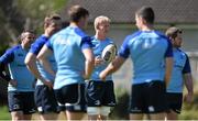 27 May 2014; Leinster's Aaron Dundon, left, Leo Cullen and Michael Bent during squad training ahead of their Celtic League 2013/14 Grand Final against Glasgow Warriors on Saturday. Leinster Rugby Squad Training, Rosemount, UCD, Belfield, Dublin. Picture credit: Brendan Moran / SPORTSFILE