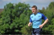 27 May 2014; Leinster's Brian O'Driscoll in action during squad training ahead of their Celtic League 2013/14 Grand Final against Glasgow Warriors on Saturday. Leinster Rugby Squad Training, Rosemount, UCD, Belfield, Dublin. Picture credit; Ashleigh Fox / SPORTSFILE