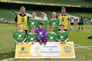 28 May 2014; The Lisaniskey, Roscommon, team. Aviva Health FAI Primary School 5’s National Finals. Aviva Stadium, Lansdowne Road, Dublin. Picture credit: Pat Murphy / SPORTSFILE