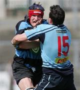 29 April 2006; Colm McMahon, Shannon, is tackled by Mark Kettyle, Belfast Harlequins. AIB League, Division 1. Shannon v Belfast Harlequins, Thomond Park, Limerick. Picture credit: Kieran Clancy / SPORTSFILE