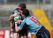 29 April 2006; Colm McMahon, Shannon, is tackled by Mark Kettyle, Belfast Harlequins. AIB League, Division 1. Shannon v Belfast Harlequins, Thomond Park, Limerick. Picture credit: Kieran Clancy / SPORTSFILE