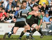 29 April 2006; Colm Rigney, Connacht, is tackled by Gethin Jenkins, Cardiff Blues. Celtic League, Leinster v Ospreys, Arms Park, Cardiff, Wales. Picture credit: Tim Parfitt / SPORTSFILE