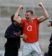 29 April 2006; Alan O'Connor, Cork, celebrates at the end of the game. Cadbury's U21 Football Semi-final Replay. Laois v Cork, Gaelic Grounds, Limerick. Picture credit: Kieran Clancy / SPORTSFILE
