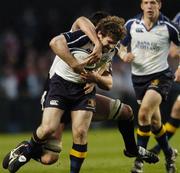 29 April 2006; Gordon D'Arcy, Leinster, is tackled by Jonathon Thomas, Ospreys. Celtic League, Leinster v Ospreys, Lansdowne Road, Dublin. Picture credit: Damien Eagers / SPORTSFILE