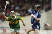 30 April 2006; Ronan Fallon, Dublin, in action against Kieran Hanafin, Kerry. Allianz National Hurling League, Division 2 Final. Dublin v Kerry, Semple Stadium, Thurles, Co. Tipperary. Picture credit: Damien Eagers / SPORTSFILE