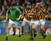 30 April 2006; Barry Foley, Limerick, in action against John Tennyson, Kilkenny. National Hurling League, Division 1 Final. Kilkenny v Limerick, Semple Stadium, Thurles, Co. Tipperary. Picture credit: Damien Eagers / SPORTSFILE