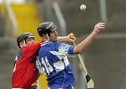 30 April 2006; Paul Cuddy, Laois, in action against Stephen Murray, Down. National Hurling League, Division 1 Relegation Final. Laois v Down, Pairc Tailteann, Navan, Co. Meath. Picture credit: Brian Lawless / SPORTSFILE