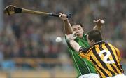 30 April 2006; Barry Foley, Limerick, in action against Michael Kavanagh, Kilkenny. National Hurling League, Division 1 Final. Kilkenny v Limerick, Semple Stadium, Thurles, Co. Tipperary. Picture credit: David Maher / SPORTSFILE