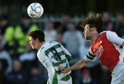 2 May 2006; Padraig Ammond, Shamrock Rovers, in action against Darragh Maguire, St. Patrick's Athletic. eircom League, Premier Division, St. Patrick's Athletic v Shamrock Rovers, Richmond Park, Dublin. Picture credit: David Maher / SPORTSFILE