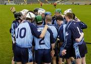 30 April 2006; The Dublin team form a huddle before the match. Allianz National Hurling League, Division 2 Final. Dublin v Kerry, Semple Stadium, Thurles, Co. Tipperary. Picture credit: Damien Eagers / SPORTSFILE