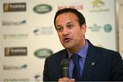 28 May 2014; Minister for Transport, Tourism & Sport Leo Varadkar, TD, during the Tattersalls International Horse Trials welcome reception. Tattersall House, Ratoath, Co. Meath.  Picture credit: Ramsey Cardy / SPORTSFILE