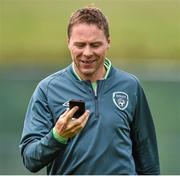 30 May 2014; Republic of Ireland coach Steve Guppy at the end of squad training ahead of their international friendly against Italy on Saturday. Republic of Ireland Squad Training, Gannon Park, Malahide, Co. Dublin. Picture credit: David Maher / SPORTSFILE