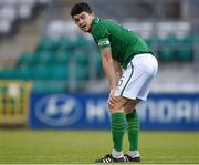 30 May 2014; Republic of Ireland's Sean Long at the final whistle after defeat against Turkey. UEFA European U19 Championship 2013/14, Qualifying Round Elite Phase, Republic of Ireland v Turkey, Tallaght Stadium, Tallaght, Co. Dublin. Picture credit: Pat Murphy / SPORTSFILE