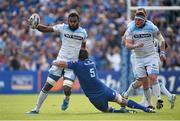 31 May 2014; Leone Nakarawa, Glasgow Warriors, is tackled by Mike McCarthy, Leinster. Celtic League 2013/14 Grand Final, Leinster v Glasgow Warriors. RDS, Ballsbridge, Dublin.  Picture credit: Brendan Moran / SPORTSFILE