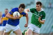 31 May 2014; Seamus Grogan, Tipperary, in action against Pa Ranahan, Limerick. Munster GAA Football Senior Championship, Quarter-Final, Limerick v Tipperary, Gaelic Grounds, Limerick. Picture credit: Diarmuid Greene / SPORTSFILE