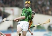 30 April 2006; Niall Moran, Limerick, in action against Jackie Tyrrell, Kilkenny. National Hurling League, Division 1 Final. Kilkenny v Limerick, Semple Stadium, Thurlus, Co. Tipperary. Picture credit: David Maher / SPORTSFILE