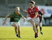6 May 2006; Deirdre O'Reilly, Cork, in action against Suzanne McCormack, Meath. Suzuki Ladies National Football League, Division 1 Final, Cork v Meath, Parnell Park, Dublin. Picture credit: Brendan Moran / SPORTSFILE