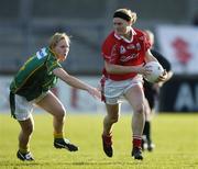 6 May 2006; Deirdre O'Reilly, Cork, in action against Suzanne McCormack, Meath. Suzuki Ladies National Football League, Division 1 Final, Cork v Meath, Parnell Park, Dublin. Picture credit: Brendan Moran / SPORTSFILE