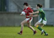 6 May 2006; Caoimhe Creedon, Cork, in action against Jane Burke, Meath. Suzuki Ladies National Football League, Division 1 Final, Cork v Meath, Parnell Park, Dublin. Picture credit: Brendan Moran / SPORTSFILE
