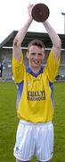 9 May 2006; Michael Conroy, Killina Presentation Secondary School, Tullamore, Co. Offaly captain, lifts the cup. Leinster Vocational School Junior 'B' Football Final, Confey College Cistercian v Killina Presentation Secondary School, St. Loman's, Mullingar, Co. Westmeath. Picture credit; Damien Eagers / SPORTSFILE