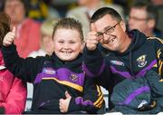 1 June 2014; Wexford supporters Darragh and Paul Goff from Ballycanew, Co. Wexford. Leinster GAA Hurling Senior Championship, Quarter-Final, Wexford v Antrim, O'Moore Park, Portlaoise, Co. Laois. Picture credit: Matt Browne / SPORTSFILE