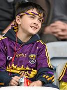 1 June 2014; Wexford supporter Calum Corcoran from Wexford Town. Leinster GAA Hurling Senior Championship, Quarter-Final, Wexford v Antrim, O'Moore Park, Portlaoise, Co. Laois. Picture credit: Matt Browne / SPORTSFILE