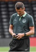31 May 2014;  Republic of Ireland assistant manager Roy Keane before the start of the game. International Friendly, Republic of Ireland v Italy, Craven Cottage, Fulham, London, England. Picture credit: David Maher / SPORTSFILE