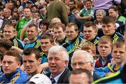 1 June 2014; Lar Corbett and members of the Tipperary, panel watch the Intermediate game which went to extra time. Munster GAA Hurling Senior Championship, Semi-Final, Tipperary v Limerick, Semple Stadium, Thurles, Co. Tipperary. Picture credit: Ray McManus / SPORTSFILE