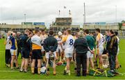 1 June 2014; Antrim players and managment after the game. Leinster GAA Hurling Senior Championship, Quarter-Final, Wexford v Antrim, O'Moore Park, Portlaoise, Co. Laois. Picture credit: Matt Browne / SPORTSFILE