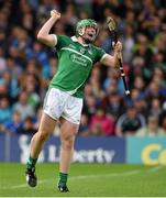 1 June 2014; Shane Dowling, Limerick, celebrates after scoring his side's second goal. Munster GAA Hurling Senior Championship, Semi-Final, Tipperary v Limerick, Semple Stadium, Thurles, Co. Tipperary. Picture credit: Diarmuid Greene / SPORTSFILE