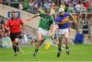 1 June 2014; Donal O'Grady, Limerick, in action against Brendan Maher, Tipperary. Munster GAA Hurling Senior Championship, Semi-Final, Tipperary v Limerick, Semple Stadium, Thurles, Co. Tipperary. Picture credit: Ashleigh Fox / SPORTSFILE