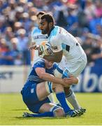 31 May 2014; Leone Nakarawa, Glasgow Warriors, is tackled by Devin Toner, Leinster. Celtic League 2013/14 Grand Final, Leinster v Glasgow Warriors, RDS, Ballsbridge, Dublin. Picture credit: Brendan Moran / SPORTSFILE