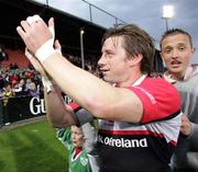 12 May 2006; Ulster's Tyrone Howe waves to the crowd on the occasion of his last game for Ulster at Ravenhill and his 100th cap for Ulster. Celtic League, Ulster v Border Reivers, Ravenhill Park, Belfast. Picture credit: Oliver McVeigh / SPORTSFILE