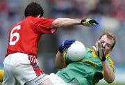 14 May 2006; Joe Sheridan, Meath, is tackled by Peter McGinnity, Louth. Bank of Ireland Leinster Senior Football Championship, Round 1, Meath v Louth, Croke Park, Dublin. Picture credit; David Maher / SPORTSFILE
