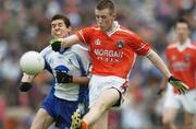 14 May 2006; Niall Treanor, Armagh, is tackled by Matthew McKenna, Monaghan. ESB Ulster Minor Football Championship, Armagh v Monaghan, St. Tighernach's Park, Clones, Co. Monaghan. Picture credit; Damien Eagers / SPORTSFILE