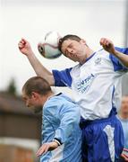 14 May 2006; John Hogan, Blarney United, is tackled by Eoin O'Driscoll, Avondale United. FAI Carlsberg Intermediate Cup Final, Blarney United v Avondale United, Turners Cross, Cork. Picture credit; Kieran Clancy / SPORTSFILE