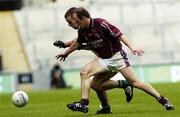 14 May 2006; John Smyth, Westmeath, is tackled by Alan McNamee, Offaly. Bank of Ireland Leinster Senior Football Championship, Round 1, Westmeath v Offaly, Croke Park, Dublin. Picture credit; Brian Lawless / SPORTSFILE