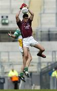 14 May 2006; David Duffy, Westmeath, is tackled by Alan McNamee, Offaly. Bank of Ireland Leinster Senior Football Championship, Round 1, Westmeath v Offaly, Croke Park, Dublin. Picture credit; Brian Lawless / SPORTSFILE